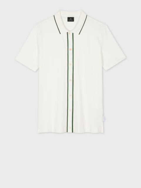 Paul Smith Ecru Button-Front Stretch-Cotton Polo Shirt