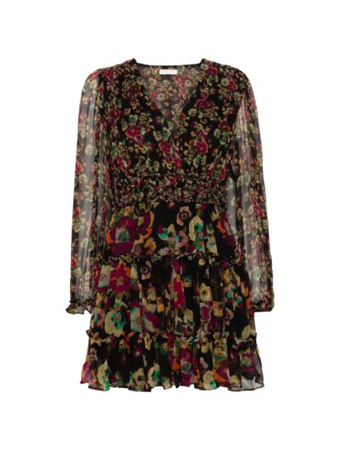 Lya floral-print mini dress