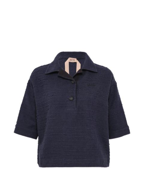 N°21 textured polo shirt
