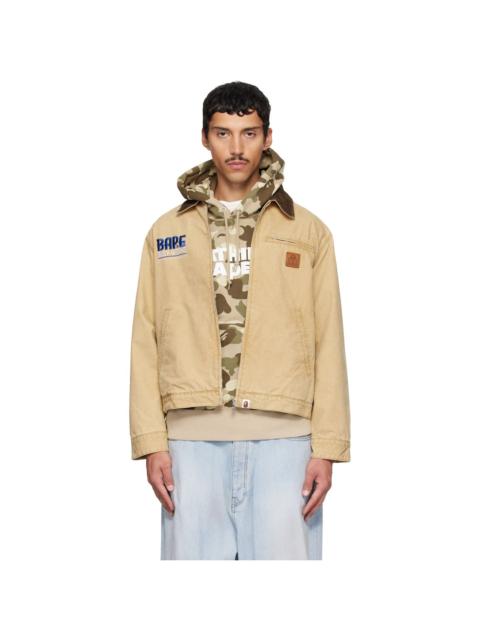 A BATHING APE® Beige Work Jacket