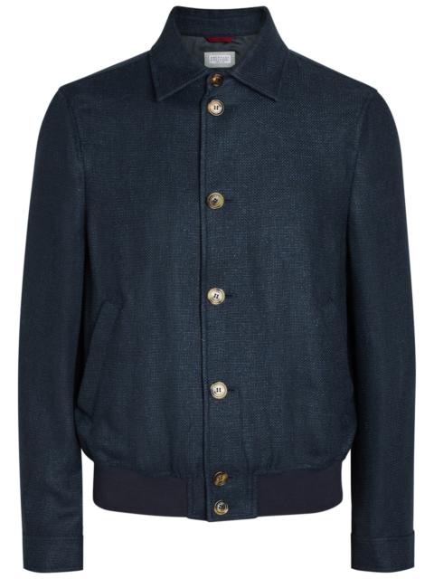 Brunello Cucinelli Brunello Cucinelli Silk and Linen-blend Jacket