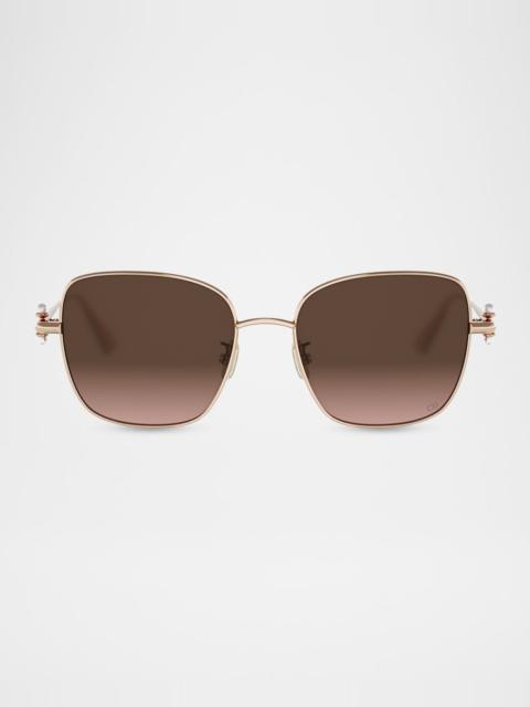 Dior Tribales S1U Metal Square Sunglasses