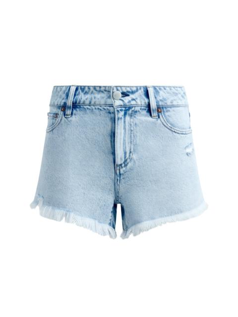Alice + Olivia WARREN HIGH RISE DENIM CUTOFF SHORT