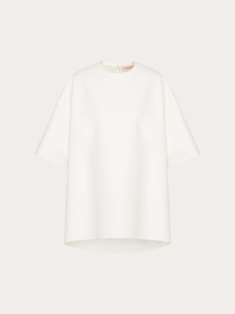 Valentino TOP IN LIGHT DOUBLE SPLITTABLE GABARDINE