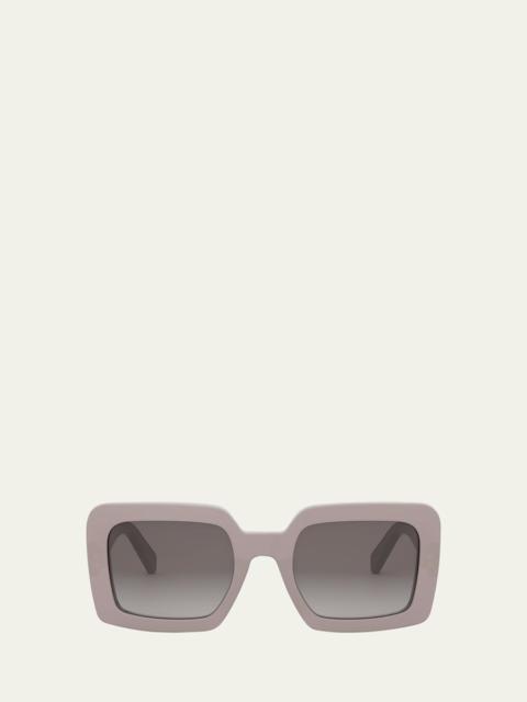 CELINE Triomphe Acetate Square Sunglasses