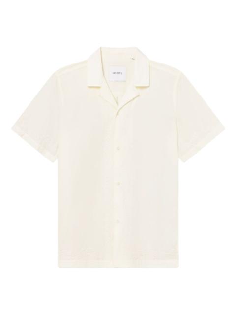 Les Deux embroidered short-sleeve shirt