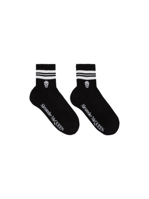 Alexander McQueen Black Skull Sport Socks