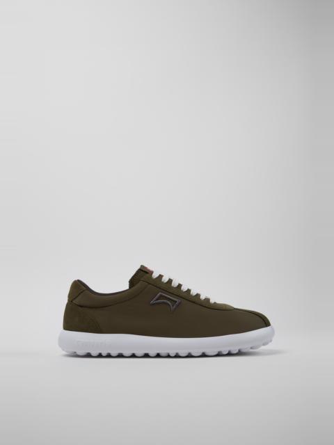 CAMPERLAB Green Textile and Nubuck Leather Sneakers for Men.