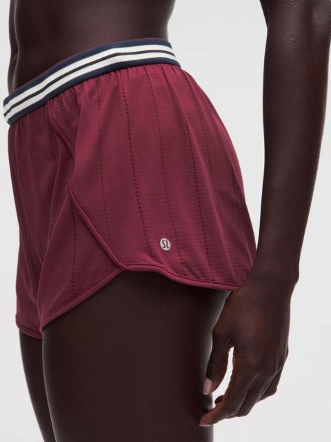 lululemon Seamless Stripe Trim Mid-Rise Short 3"