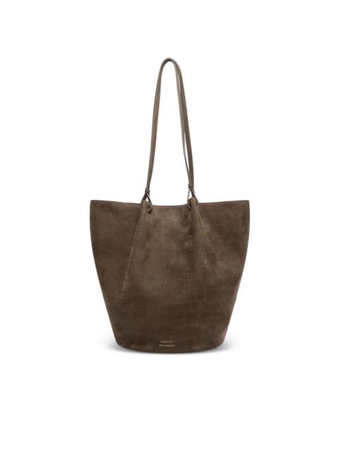 Loulou de Saison Rudy crocodile-effect tote bag