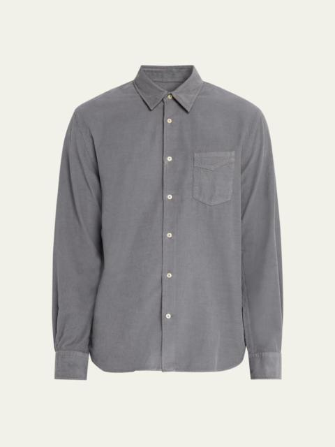 OFFICINE GÉNÉRALE Men's Benoit Cotton Corduroy Button-Down Shirt