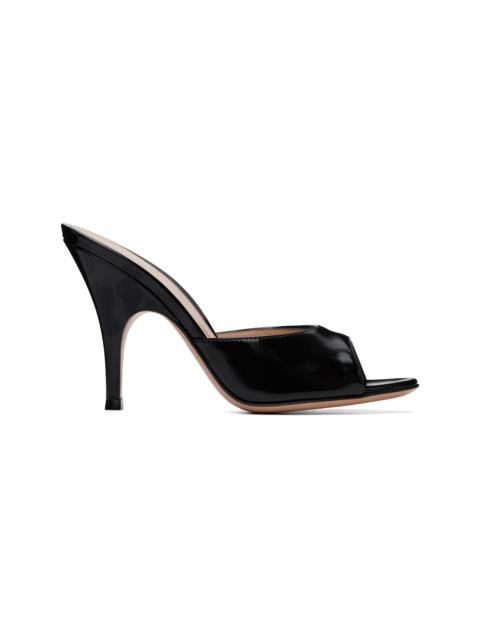 Gianvito Rossi Black Sofia Mule 95 Heeled Sandals