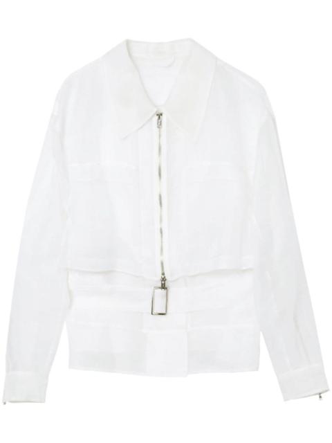 3.1 Phillip Lim layered belted silk jacket