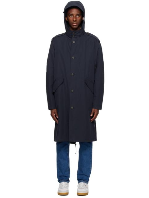 A.P.C. Navy Antonny Trench Coat