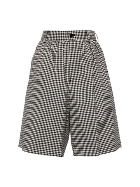 Gingham check shorts