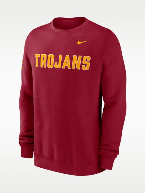 Nike USC Sideline Club Men's Nike College Pullover Crew
