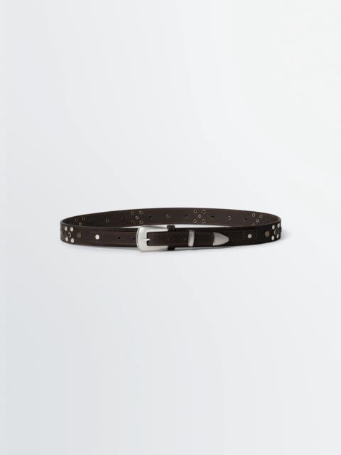 WESTERN STUDS BELT 30 MM IN LEATHER