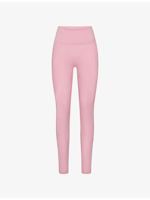 SKIMS High-Waisted Ribbed Wool-Blend Leggings