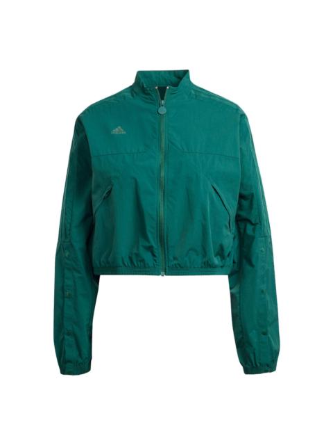 adidas (WMNS) adidas Tiro Snap-Button Jacket Asia Sizing 'Green' IM5013