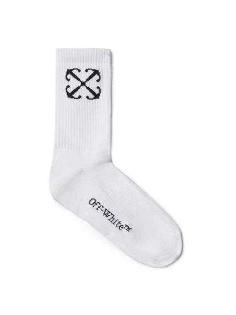 Off-White Arrow Mid Length Socks ブラック OFF-WHITE Arrow Socks (SS19) Black/White Men's - SS19 - US