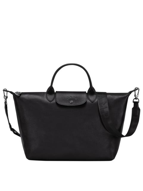 Le Pliage Xtra L Handbag Black - Leather