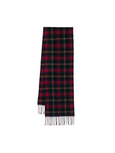 Polo Ralph Lauren tartan-pattern fringed scarf