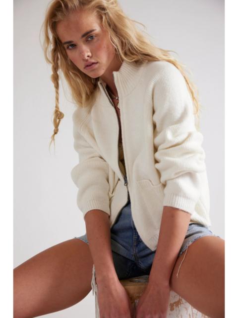 FREE PEOPLE We The Free On It Zip-Up Cardigan