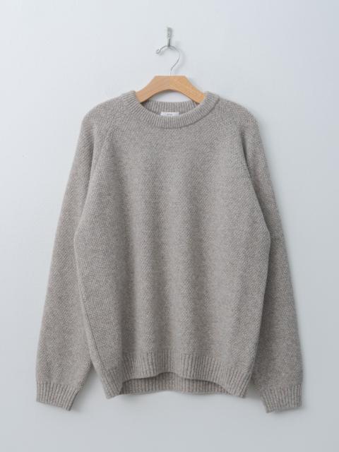 ATON Lambswool Crewneck Sweater - Beige