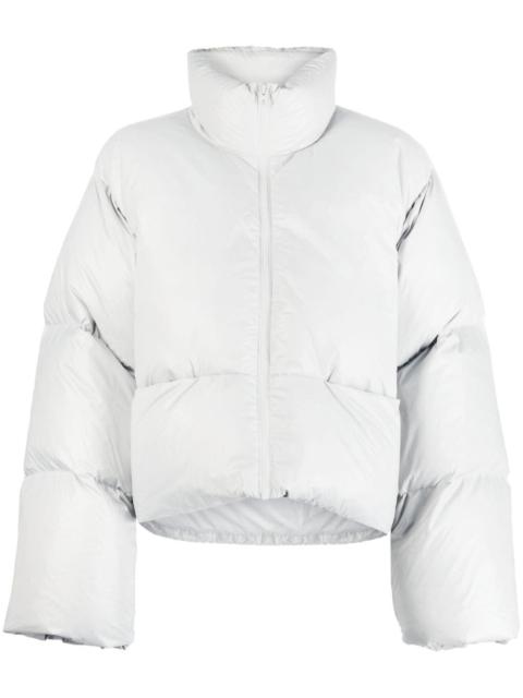 high-neck puffer jacket