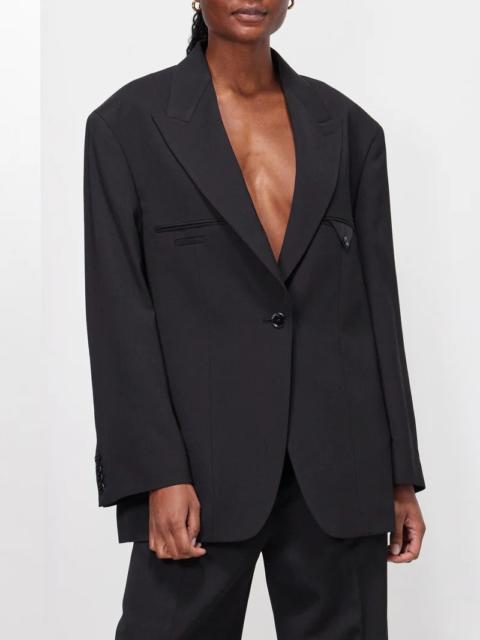 Acne Studios Jemily oversized twill single-breasted blazer