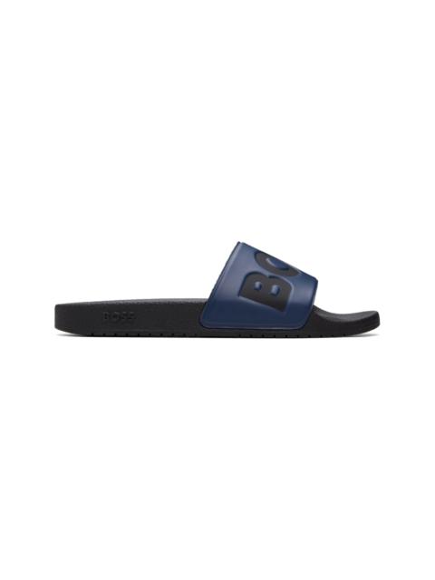 BOSS Navy Logo Slides