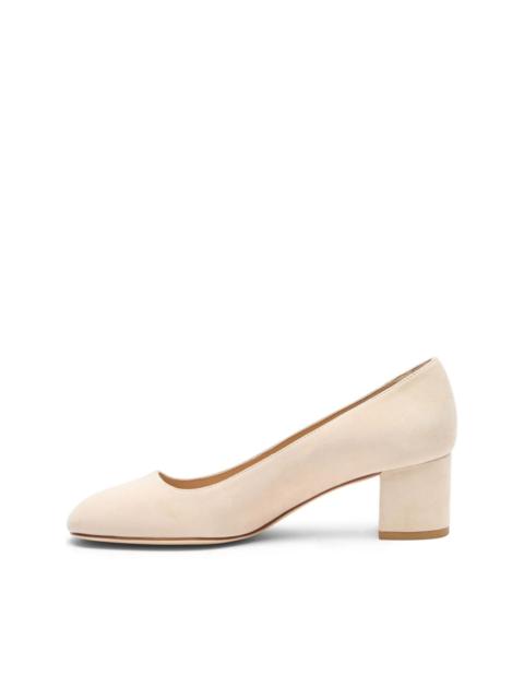 Stuart Weitzman 50mm Maeve 50 block-heel suede pumps