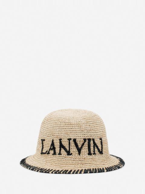 LANVIN RAFFIA BUCKET HAT