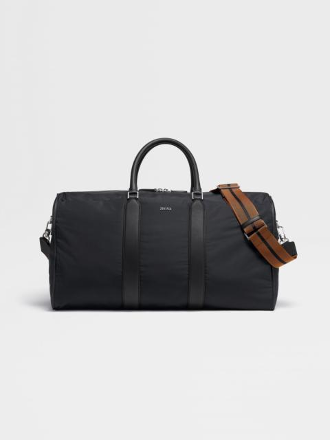 ZEGNA BLACK NYLON HOLDALL 55