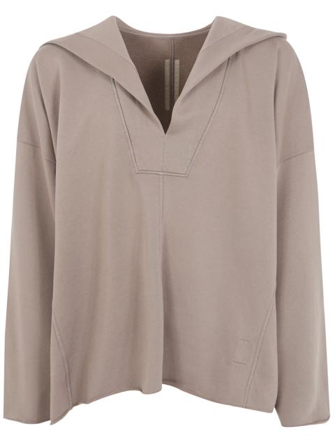 Rick Owens DRKSHDW Sweatshirt Hooded "Ls Kaftan Hip"