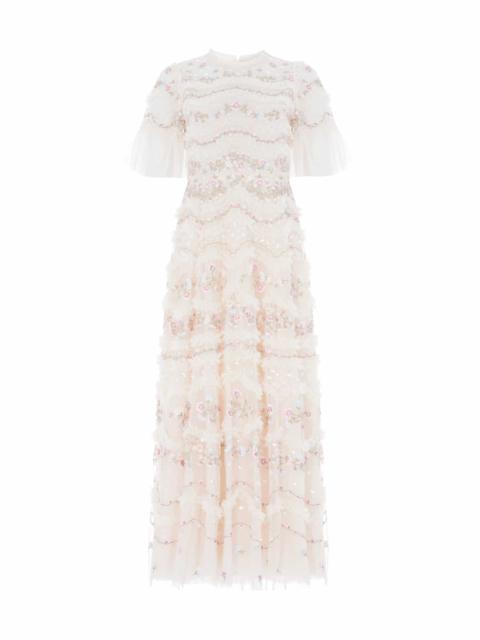 Needle & Thread Marina Ruffle Ankle Gown