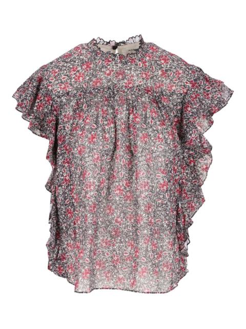 Isabel Marant ruffled floral-print top
