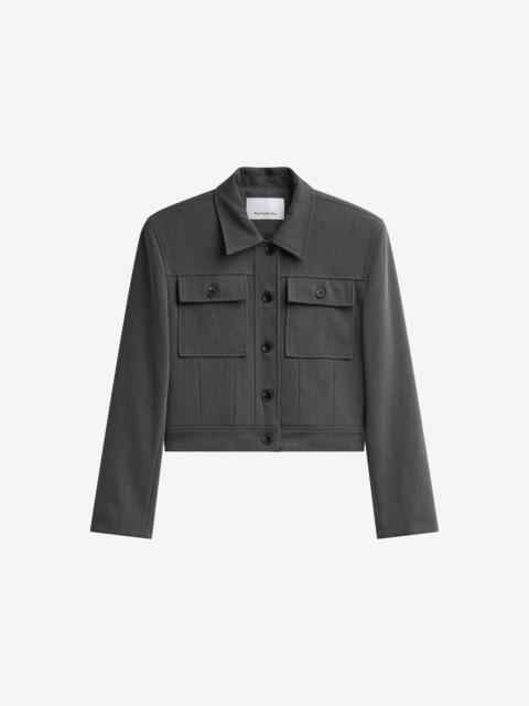 The Frankie Shop Kalvo Boxy Jacket - Dark Grey