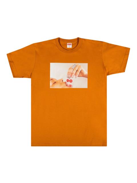 Supreme 최고 체리 티 'Burnt Orange 이름 *