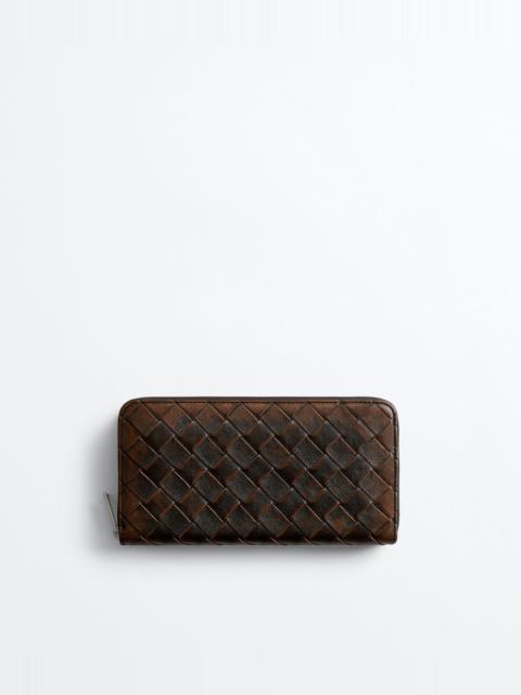 Bottega Veneta Intrecciato Zip-Around Wallet