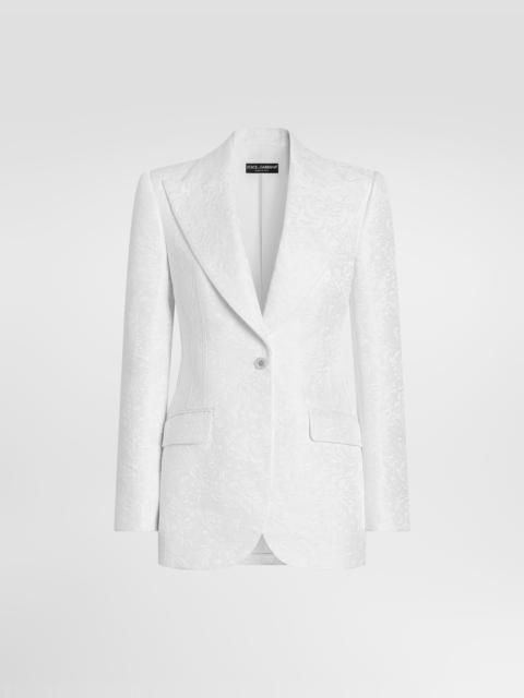 Dolce & Gabbana Single-breasted brocade turlington jacket