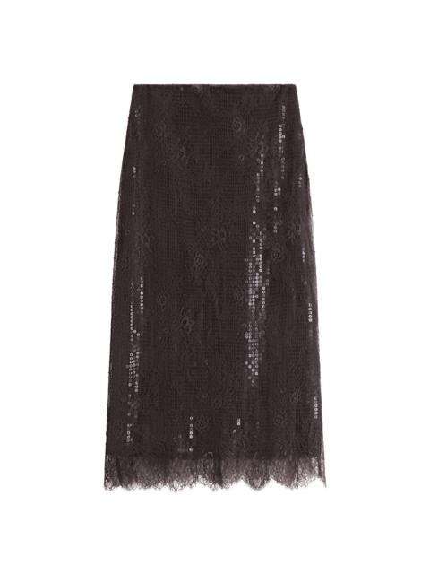 A.L.C. Ava Sequin and Lace Midi Skirt