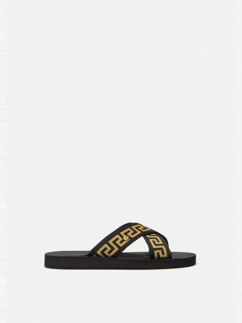 VERSACE Nastro Greca Sandals