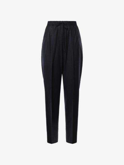 Max Mara drawstring-waist pleated trousers
