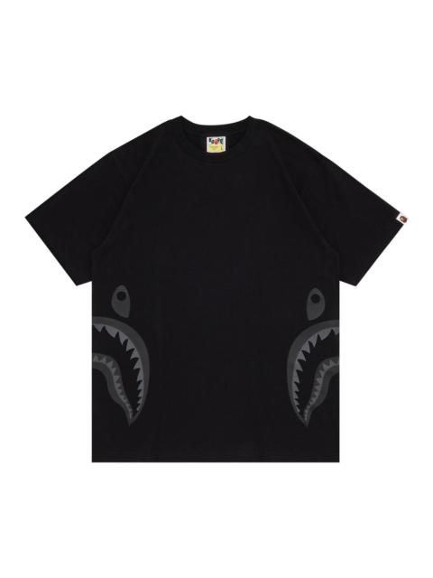 A BATHING APE® GOAT Exclusive BAPE Side Shark Tee In Black