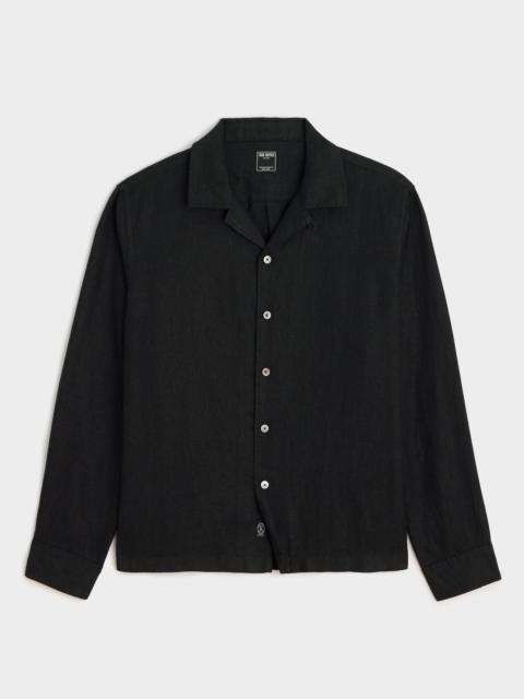 TODD SNYDER Cropped Sea Soft Irish Linen Camp Collar Shirt