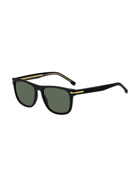 BOSS BLACK-ACETATE SUNGLASSES WITH GOLD-TONE HARDWARE