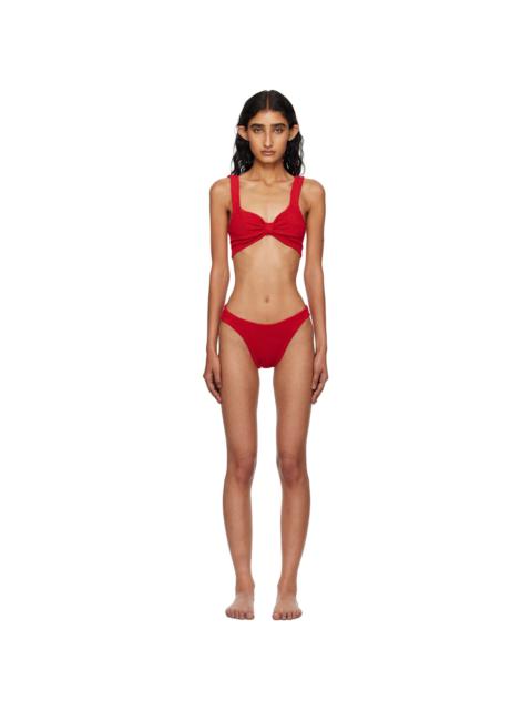 Hunza G Red Bonnie Bikini