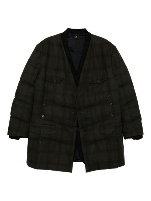 Yohji Yamamoto Madras-check blazer