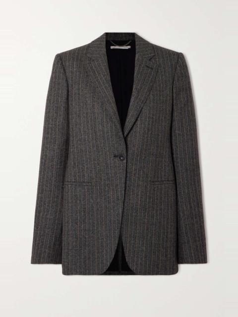 Stella McCartney + NET SUSTAIN pinstriped wool blazer